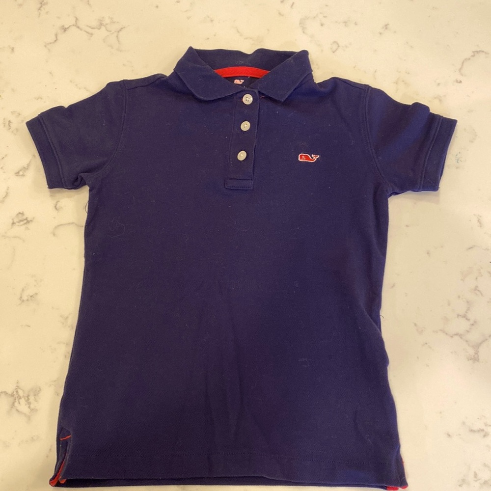 Vineyard Vines Boys Navy Polo Size XS (4-5)